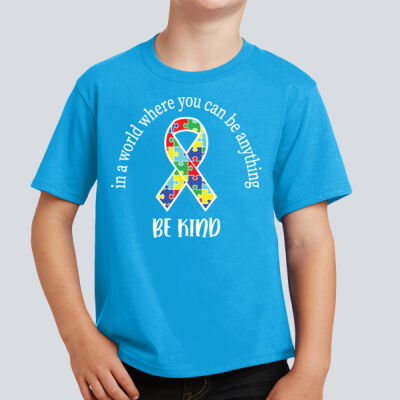 Youth T-Shirt - Autism Awareness - Be Kind Ribbon Thumbnail