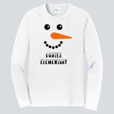 Adult Long Sleeve Shirt - Winter - Snowman  Thumbnail