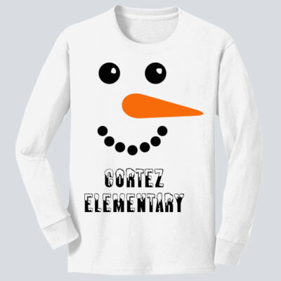 Youth Long Sleeve Shirt - Winter - Snowman  Thumbnail