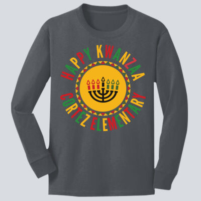 Youth Long Sleeve Shirt - Winter - Kwanzaa  Thumbnail