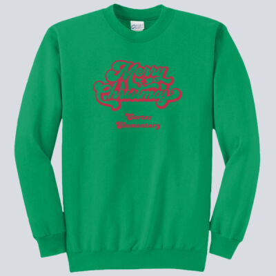 Adult Crewneck - Winter - Merry Christmas Red Thumbnail
