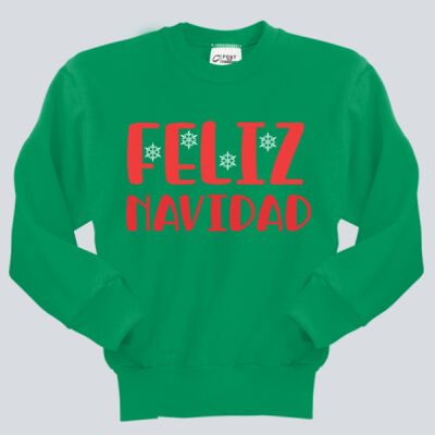 Youth Crewneck - Winter - Feliz Navidad Red Thumbnail