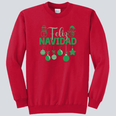 Adult Crewneck - Winter - Feliz Navidad Green Thumbnail