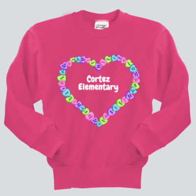 Youth Crewneck - Spring Holidays - Candy Hearts Thumbnail