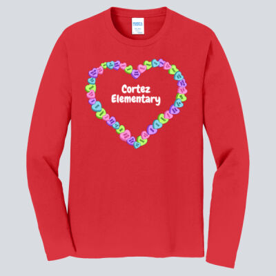 Adult Long Sleeve Shirt - Spring Holidays - Candy Hearts Thumbnail