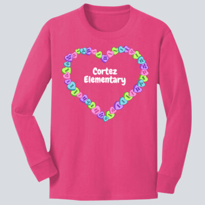 Youth Long Sleeve Shirt - Spring Holidays - Candy Hearts Thumbnail