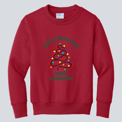 Youth Crewneck - Winter - Light Up Red Thumbnail