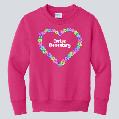 Youth Crewneck - Spring Holidays - Candy Hearts Thumbnail